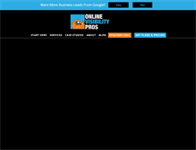 Tablet Screenshot of onlinevisibilitypros.com